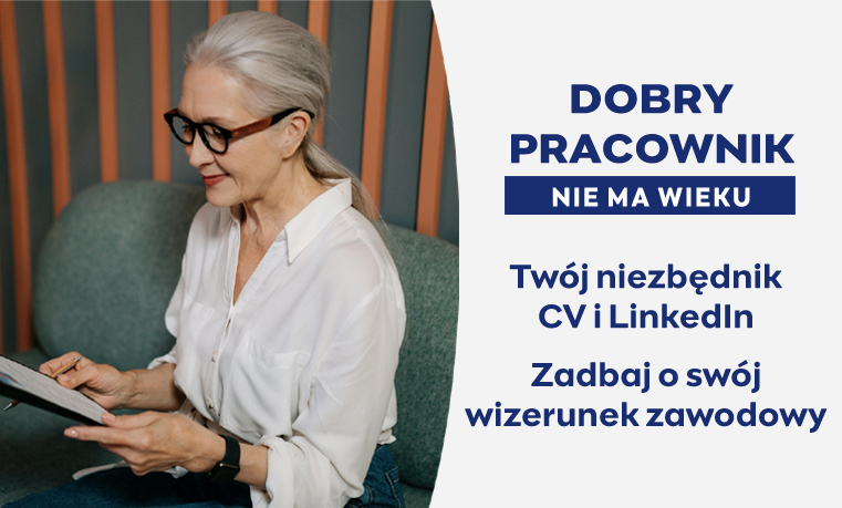 Dobry Pracownik nie ma wieku. Osoby z długim stażem pracy to znakomici i zaangażowani pracownicy. skorzystaj z ich potencjału i doświadczenia.